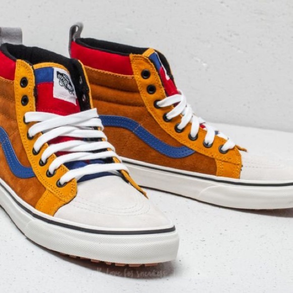 Vans SK8-HI MTE Sudan Brown Mazarine Blue High Sneakers Mens